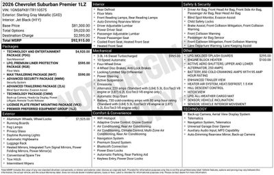 2026 Chevrolet Suburban Premier