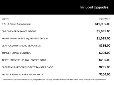 2020 RAM 3500 Tradesman Crew Cab 4x4 6'4" Box