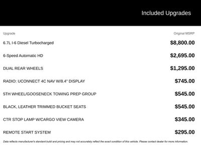 2018 RAM 3500 Laramie Crew Cab 4x4 8' Box