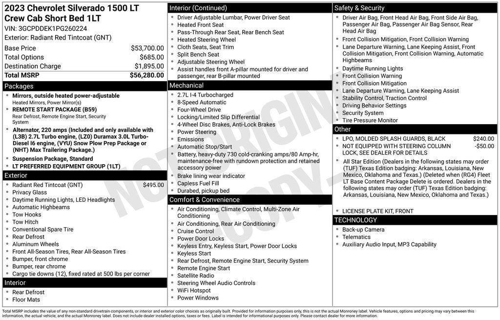 2023 Chevrolet Silverado 1500 LT
