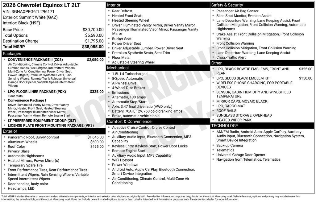 2026 Chevrolet Equinox LT