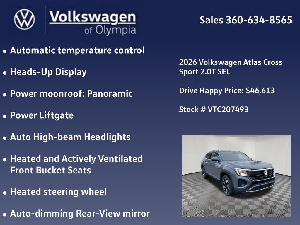 2026 Volkswagen Atlas Cross Sport 2.0T SEL