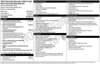 2023 Chevrolet Silverado 1500 LT Trail Boss