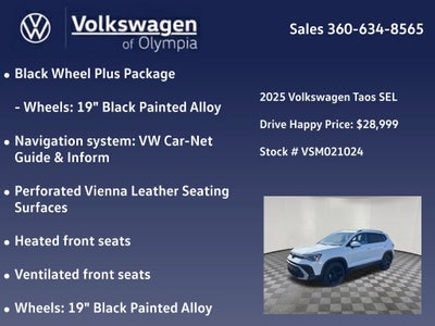 2025 Volkswagen Taos 1.5T SEL