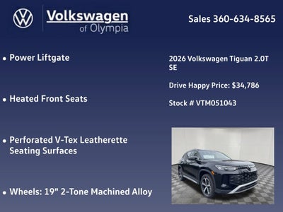 2026 Volkswagen Tiguan 2.0T SE