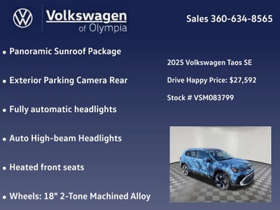 2025 Volkswagen Taos 1.5T SE