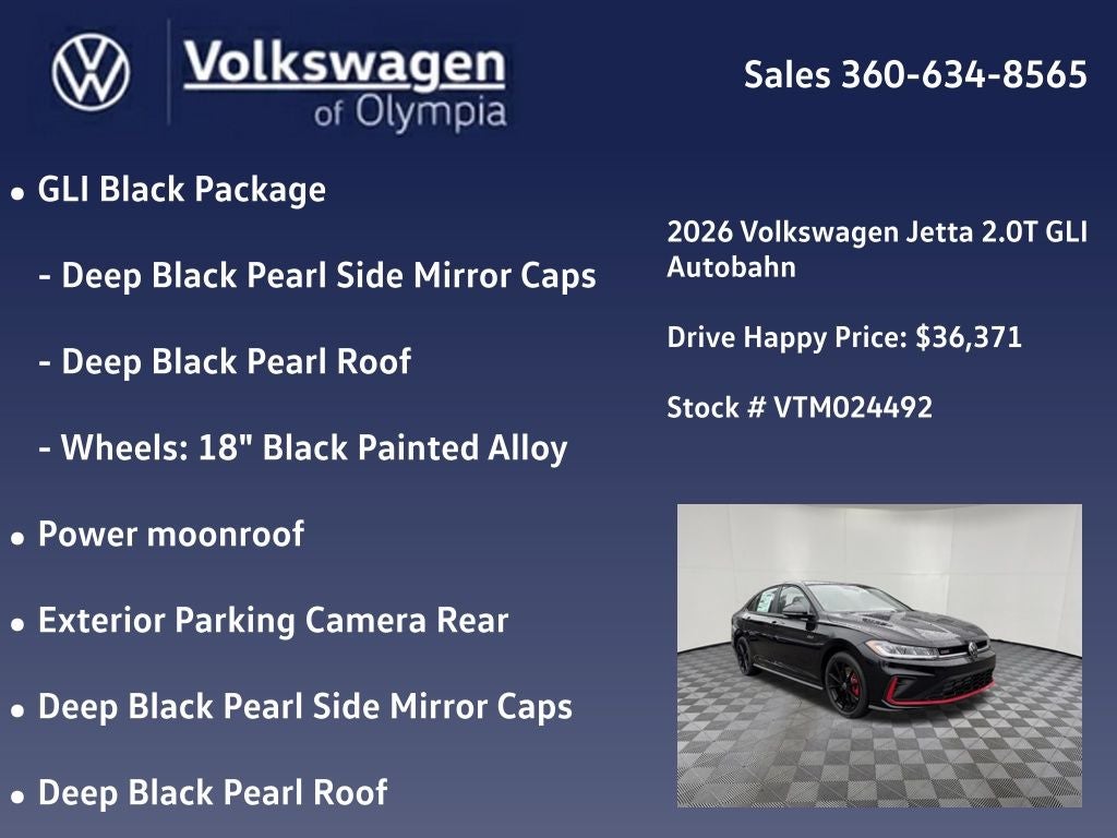 2026 Volkswagen Jetta GLI 2.0T Autobahn