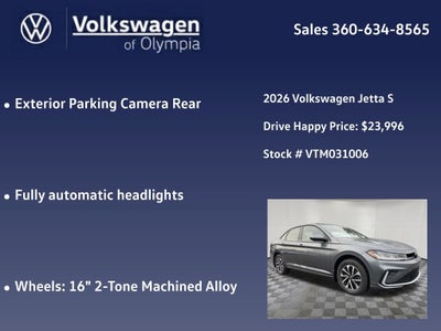 2026 Volkswagen Jetta 1.5T S