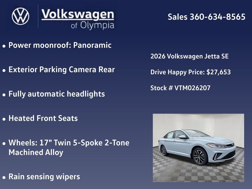 2026 Volkswagen Jetta 1.5T SE
