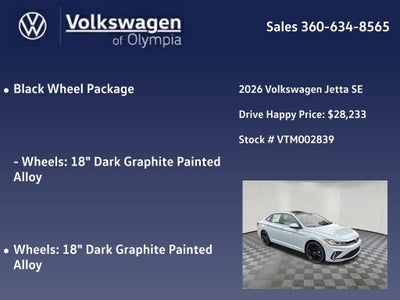 2026 Volkswagen Jetta 1.5T SE