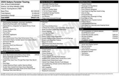 2025 Subaru Forester Touring