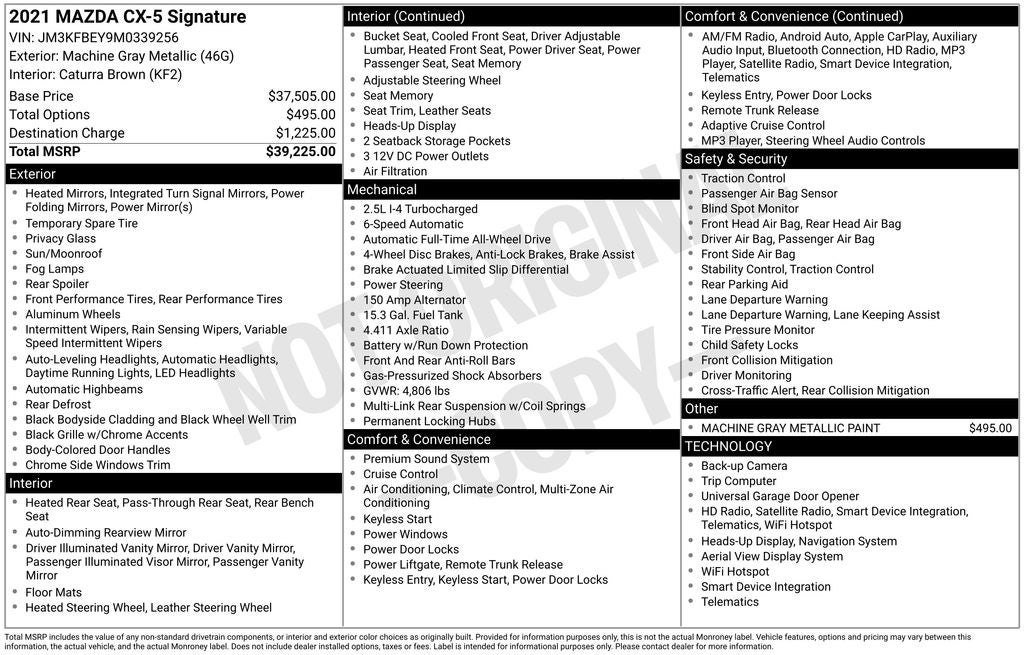 2021 Mazda Mazda CX-5 Signature