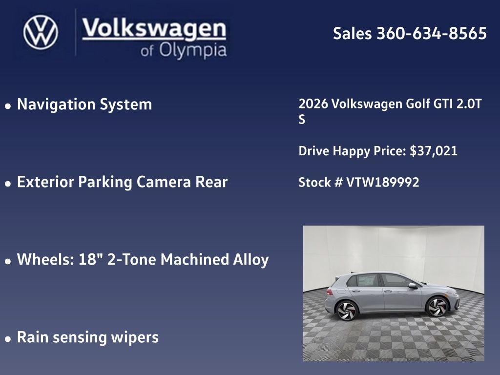 2026 Volkswagen Golf GTI 2.0T S