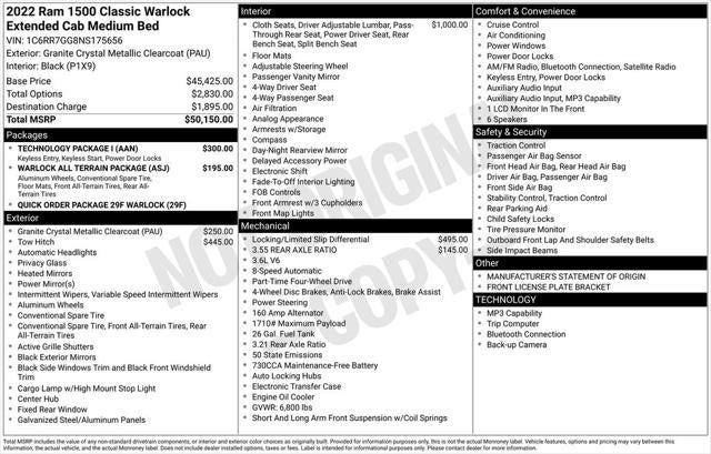 2022 RAM 1500 Classic Warlock