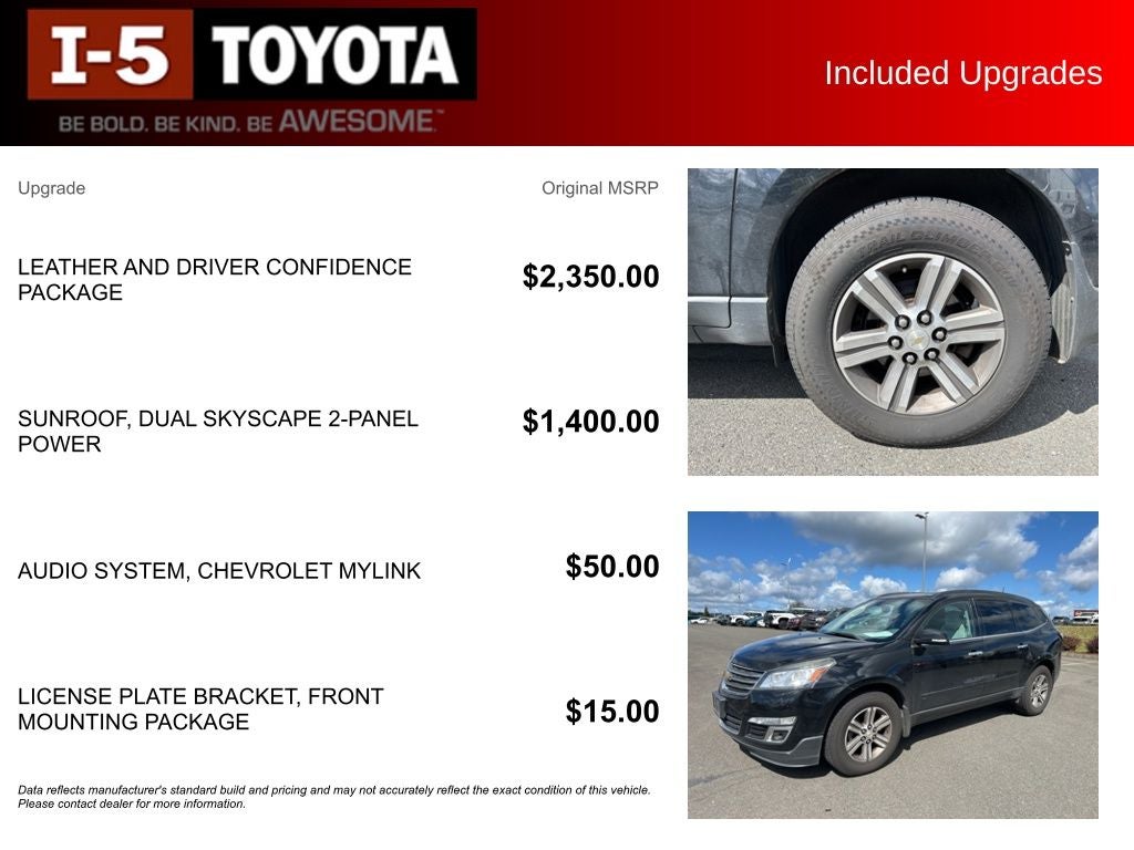 2016 Chevrolet Traverse 2LT 2LT