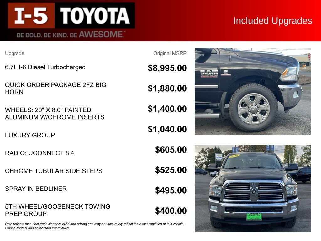 2016 RAM 2500 Big Horn