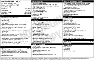 2024 Volkswagen Taos 1.5T SE