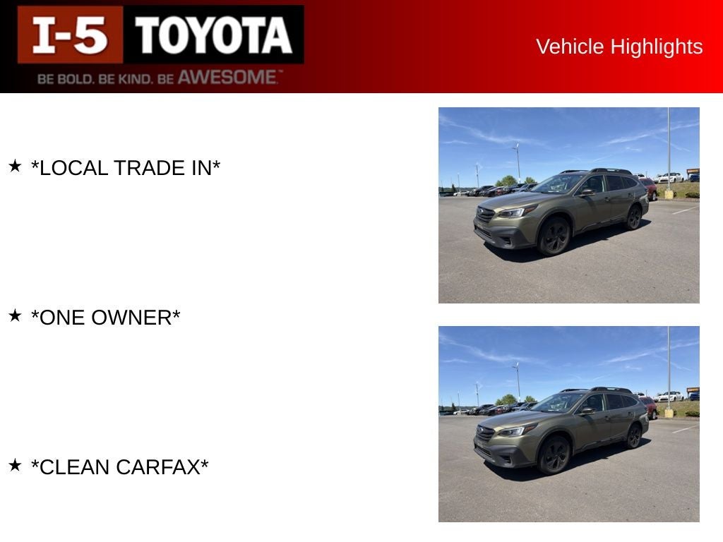 2021 Subaru Outback Onyx Edition XT