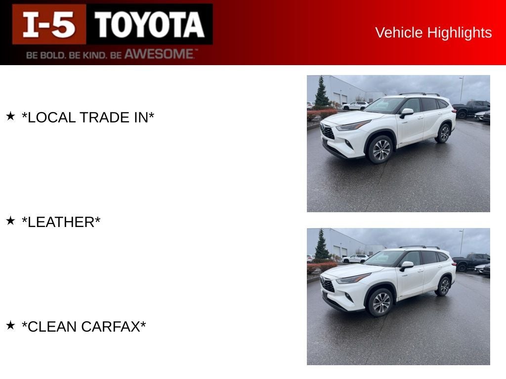 2021 Toyota Highlander Hybrid XLE
