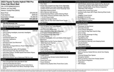 2023 Toyota Tundra Hybrid TRD Pro
