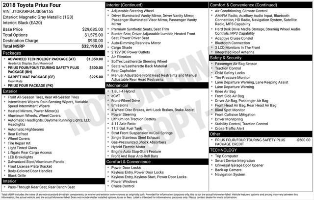 2018 Toyota Prius Four