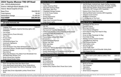 2024 Toyota 4Runner TRD Off-Road