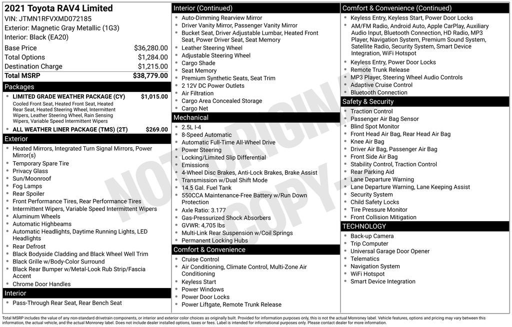2021 Toyota RAV4 Limited