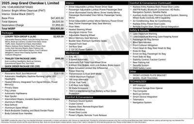 2025 Jeep Grand Cherokee GRAND CHEROKEE L LIMITED 4X4