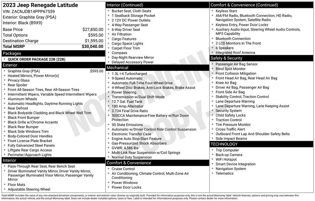 2023 Jeep Renegade Latitude 4x4