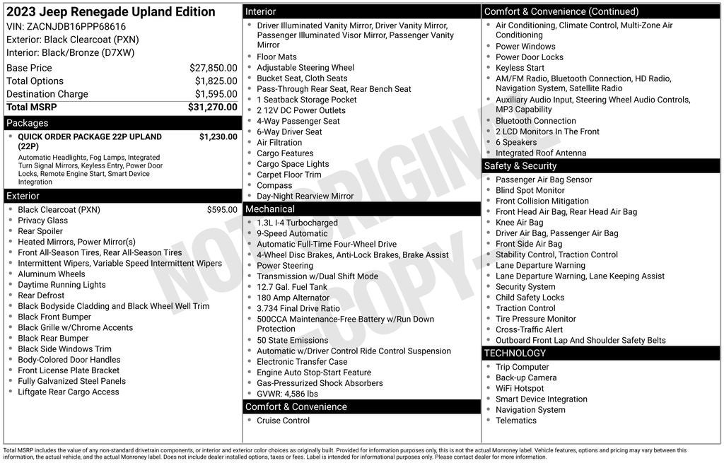 2023 Jeep Renegade Upland 4x4