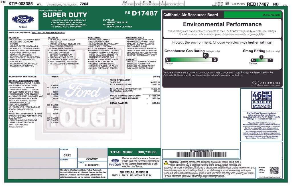 2024 Ford F-350SD Lariat