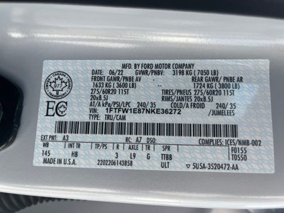 2022 Ford F-150 Lariat