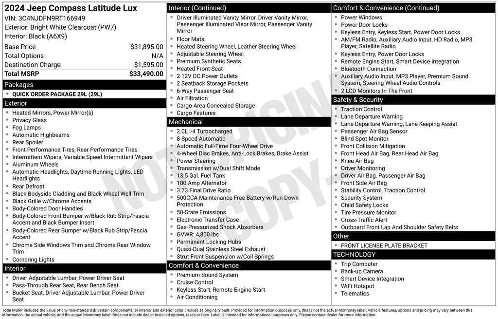 2024 Jeep Compass Latitude Lux