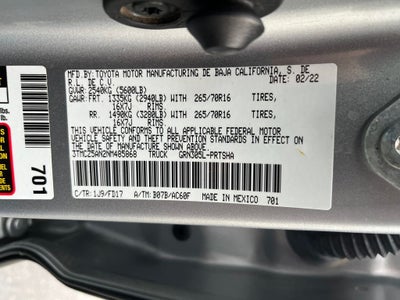 2022 Toyota Tacoma SR5 V6